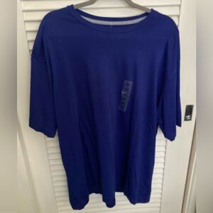 Club Room Blue shirt sleeve shirt XXL NWT